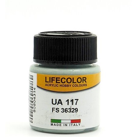 Lifecolor Grey FS36329 Acrylic (22ml Bottle) UA 117 Hobby and Model Acrylic Paint #117
