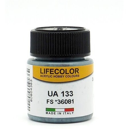 Lifecolor Dark Grey RLM66 FS36081 Acrylic (22ml Bottle) UA 133 Hobby and Model Acrylic Paint #133