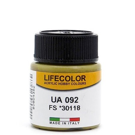 Lifecolor Dark Earth FS30118 (22ml Bottle) UA 092 Hobby and Model Acrylic Paint #92