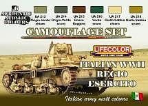 Lifecolor Italian WWII Army Camouflage Acrylic Set (6 22ml Bottles)