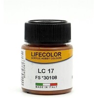 Lifecolor Matt Brown FS30108 (22ml Bottle) Hobby and Model Acrylic Paint #lc17