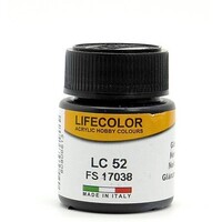 Lifecolor Gloss Black FS17038 (22ml Bottle) Hobby and Model Acrylic Paint #lc52