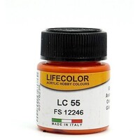Lifecolor Gloss Orange FS12246 (22ml Bottle) Hobby and Model Acrylic Paint #lc55