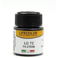 Lifecolor Satin Black FS27038 (22ml Bottle) Hobby and Model Acrylic Paint #lc72