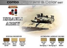 Lifecolor Israeli Army Vehicle Pigments & Colors (6 22ml)