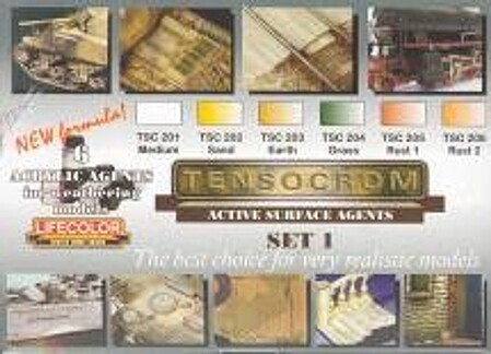 Lifecolor Tensocrom Weathering #1 Acrylic Paint (6 22ml Bottles) Hobby and Model Paint Set #tsc1