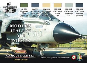 Lifecolor Italian Modern Air Force Camouflage Acrylic (6 22ml Bottles) Hobby and Model Paint Set #xs7 Lifecolor Italian Modern Air Force Camouflage Acrylic (6 22ml Bottles) Hobby and Model Paint Set #xs7