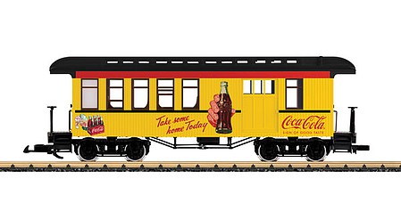 LGB Wood Combine - Ready to Run Coca-Cola (yellow, red, black, Take Some Home Today Slogan) - G-Scale