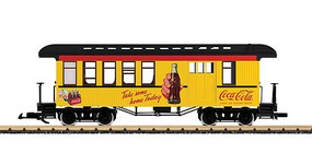 LGB Wood Combine Ready to Run Coca-Cola (yellow, red, black, Take Some Home Today Slogan) G-Scale
