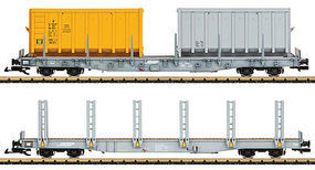 LGB RhB Stake Car Set G-Scale LGB RhB Stake Car Set G-Scale