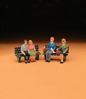LGB Passengers Seated Set #2 G Scale Model Railroad Figure #52390 LGB Passengers Seated Set #2 G Scale Model Railroad Figure #52390