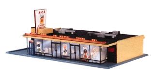 Life-Like Ace Super Market Kit Model Train Building HO Scale #1330