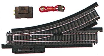 Life-Like Remote Control Turnout Power-Loc(TM) Right Hand Model Train Track Steel HO Scale #21305