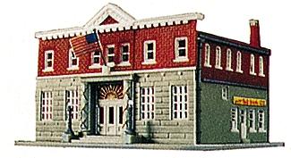Life-Like 5th Precinct Police Station Kit Model Railroad Building N Scale #7481
