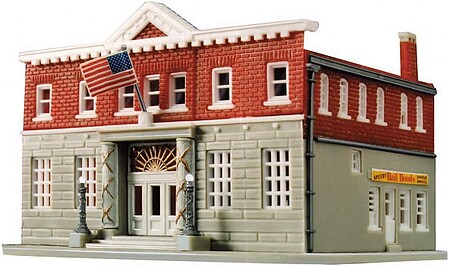 Life-Like 5th Precinct Police Station Kit Model Railroad Building N Scale #7481