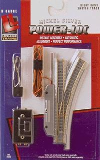 Life-Like Nickel Silver Remote Turnout Power-Loc(TM) Right Hand Model Train Track N Scale #7810