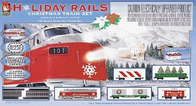 Ho scale cheap christmas train set