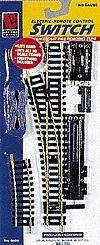 Life-Like Code 100 Remote Control Steel Turnout Left Hand Model Train Track HO Scale #8611