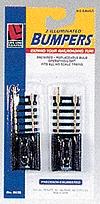 Life-Like Code 100 Lighted Bumpers Steel Model Train Track HO Scale #8628