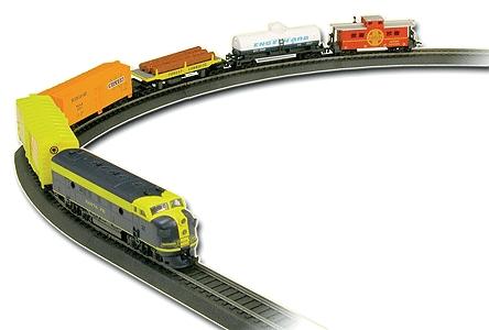 Life-Like Rolling Rails Diesel Freight Model Train Set HO Scale #8693