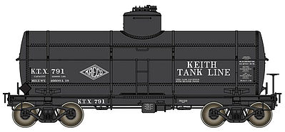 Life-Like-Proto Type 21 ACF 10,000-Gallon Tank Car Keith Tank Lines KTX #791 HO Scale #100521