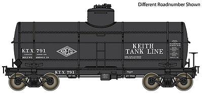 Life-Like-Proto Type 21 ACF 10,000 Gallon Tank Car Keith Tank Lines KTX #799 HO Scale #100522