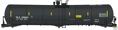 Life-Like-Proto 55 Trinity 30,145-Gallon Tank Car TILX #319462 (black w/conspicuity marks)