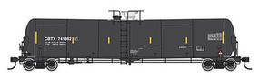 55' Trinity Modified 30,145-Gallon Tank Car - Ready to Run CIT Group CBTX #1 (black, white w/conspicuity marks)