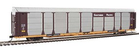 Life-Like-Proto 89' Thrall Bi-Level Auto Carrier Ready To Run Southern Pacific(TM) Rack, TTGX Flatcar #255103 (Boxcar Red, silver; yellow