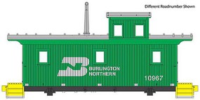 Life-Like-Proto DM&IR Class G2 Wood Caboose Ready to Run Burlington Northern #10977