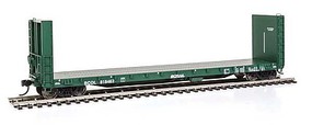 50' CC&F Bulkhead Flatcar - Ready to Run British Columbia Railway BCOL #818462 (green, BCRAIL logo)