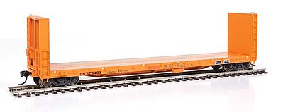 Life-Like-Proto 50 CC&F Bulkhead Flatcar - Ready to Run Canadian National #603403 (orange)
