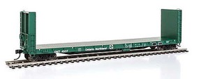 50' CC&F Bulkhead Flatcar - Ready to Run Ontario Northland #4537 (green)