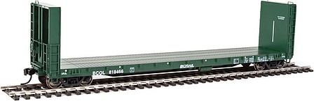 Life-Like-Proto 50 CC&F Bulkhead Flatcar - Ready to Run BC Rail BCOL #818466
