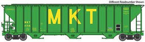 Life-Like-Proto 55' Evans 4780 Cubic Foot 3-Bay Covered Hopper Ready To Run Missouri-Kansas-Texas(TM) 4190 (green, yellow, large MKT) Life-Like-Proto 55' Evans 4780 Cubic Foot 3-Bay Covered Hopper Ready To Run Missouri-Kansas-Texas(TM) 4190 (green, yellow, large MKT)