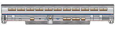 Life-Like-Proto 85 Pullman-Standard Superliner I Sleeper Amtrak Phase IVb HO Scale #11023