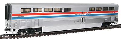Life-Like-Proto 85 Superliner I Diner - Lighted Amtrak Phase III HO Scale Model Train Passenger Car #12031