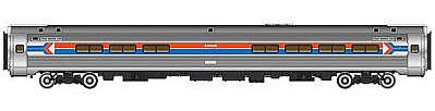 Life-Like-Proto 85 Amfleet I Amcafe Amtrak Phase I (2 Arrows) HO Scale Model Train Passenger Car #12245