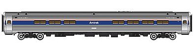 Life-Like-Proto 85 Amfleet I Amcafe Lighted Amtrak Phase IV HO Scale Model Train Passenger Car #12248