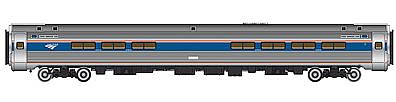 Life-Like-Proto 85 Amfleet I Amcafe Lighted Amtrak Phase IVb HO Scale Model Train Passenger Car #12249