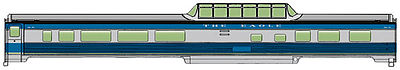 Life-Like-Proto 85 Budd Dome Coach Missouri Pacific(TM) The Eagle HO Scale Model Train Passenger Car #13031
