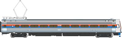 Life-Like-Proto Budd Metroliner EMU Coach Amtrak(R) Phase II HO Scale Model Train Passenger Car #13842