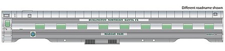 Life-Like-Proto 85 Pullman-Standard Regal Series 4-4-2 Sleeper - Ready to Run BNSF #65 Raton Pass, Business Train (Real Metal Finish)