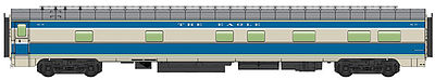 Life-Like-Proto 85 PS 5-Bedroom Lounge Missouri Pacific HO Scale Model Train Passenger Car #15350
