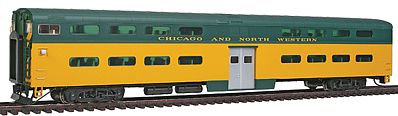 Life-Like-Proto 85 PS Bi-Level Commuter Cab Car Chicago & NW HO Scale Model Train Passenger Car #15521