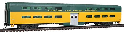 Life-Like-Proto 85 PS Bi-Level Commuter Coach Chicago & NW HO Scale Model Train Passenger Car #16501