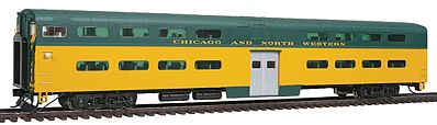 Life-Like-Proto 85 PS Bi-Level Commuter Cab Car Chicago & NW HO Scale Model Train Passenger Car #16521