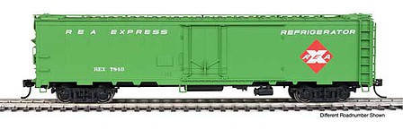 Life-Like-Proto 50 REA Riveted Steel Express Reefer Railway Express Agency (Light Green)  #4
