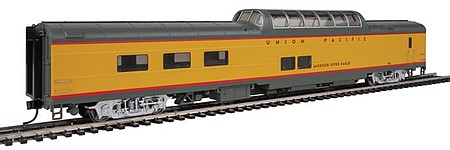 Life-Like-Proto 85 ACF Dome Diner Union Pacific(R) Heritage Fleet - Ready to Run - Standard UPP #7011 Missouri River Eagle (Armour Yellow, gray, red)