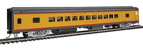 Life-Like-Proto 85' ACF 44-Seat Coach Union Pacific(R) Heritage Fleet Ready to Run Lighted UPP #5486 City of Salina (Armour Yellow, gray, red)